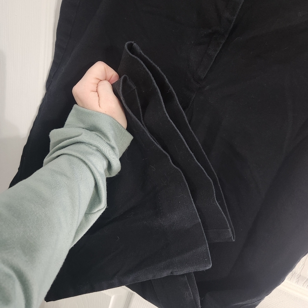 Gap bi stretch flare black stretchy pants 90s y2k minimalist size 8 Reg - Picture 7 of 9